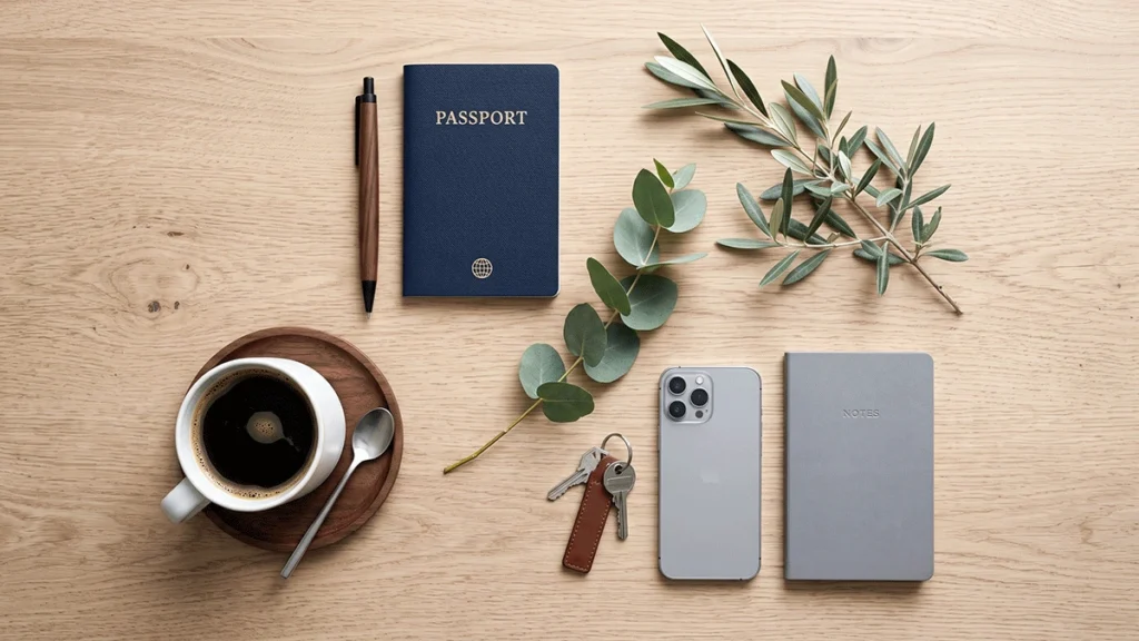 A modern desk setup symbolising the process of applying for UK visa sponsorship jobs.